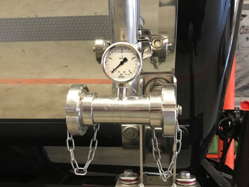 Cisterna na potraviny s přípravou pro ohřev